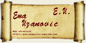 Ema Uzanović vizit kartica